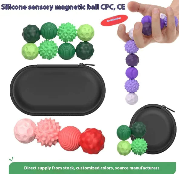 Silicone Sensory Magnetic Ball Toy